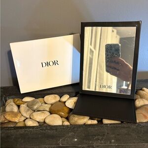 Dior Black Framed Mirror with White Box
